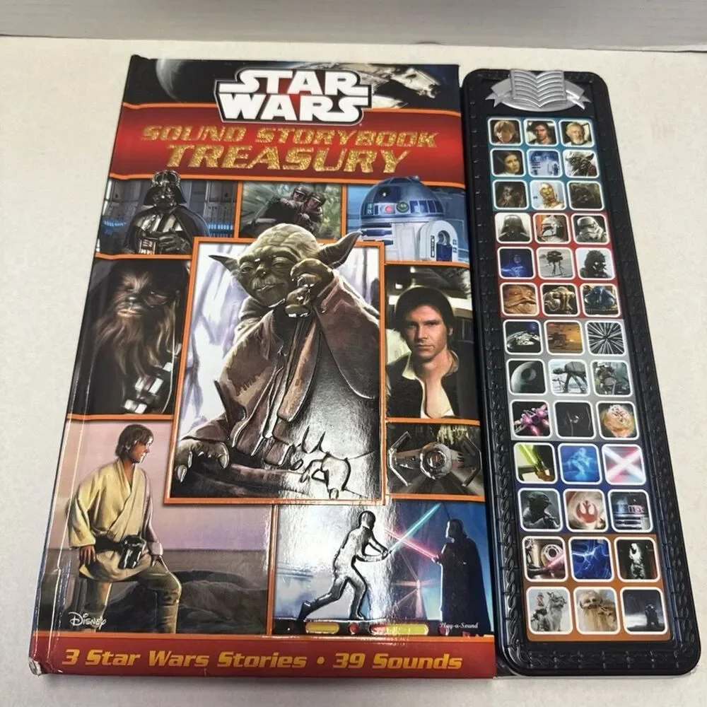 Star Wars Sound Storybook Treasury 3 Stories Sound Book 1st Edition -Works Great